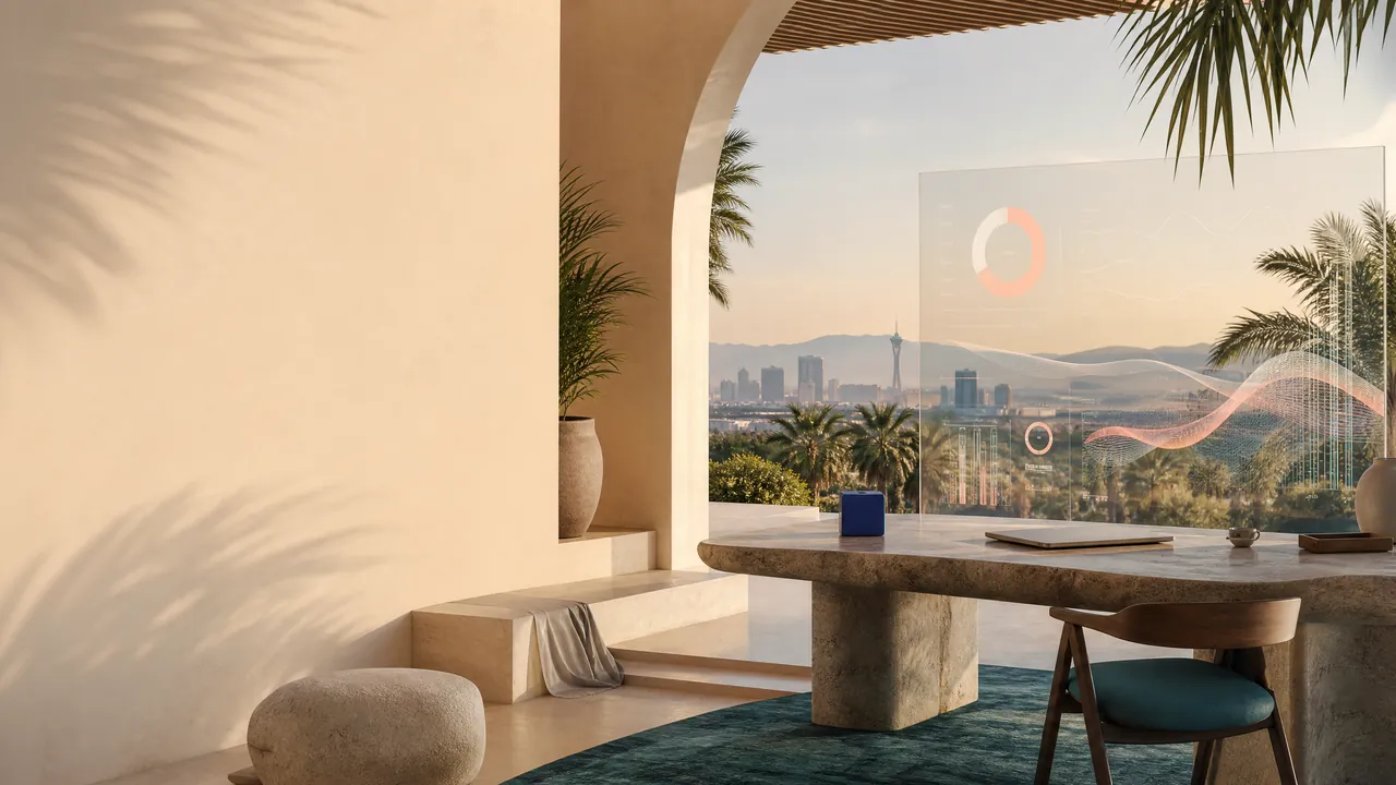 Bright coastal studio representing connected business technology